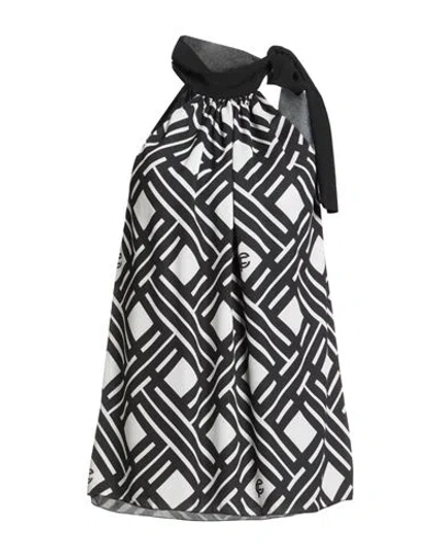 Cristinaeffe Woman Top Black Size L Polyester