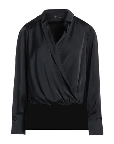 Cristinaeffe Woman Top Black Size M Polyester