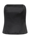 Cristinaeffe Woman Top Black Size M Polyester, Elastane