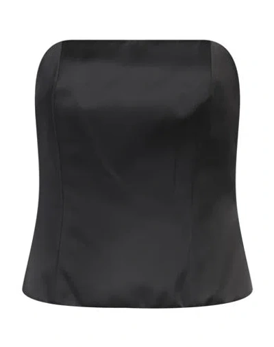 Cristinaeffe Woman Top Black Size M Polyester, Elastane