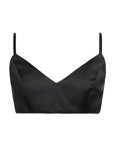 Cristinaeffe Woman Top Black Size S Polyester, Elastane