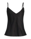 Cristinaeffe Woman Top Black Size M Polyester, Elastane