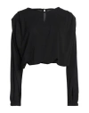 Cristinaeffe Woman Top Black Size M Polyester, Elastane