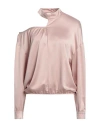 Cristinaeffe Woman Top Blush Size L Polyester, Elastane In Pink