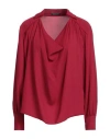 Cristinaeffe Woman Top Burgundy Size M Polyester In Red