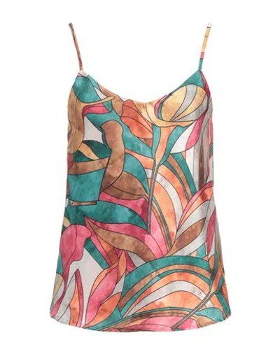 Cristinaeffe Woman Top Emerald Green Size Xs Polyester
