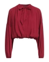 Cristinaeffe Woman Top Garnet Size S Polyester In Red