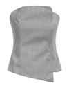 Cristinaeffe Woman Top Grey Size L Polyester, Viscose, Elastane In Grey