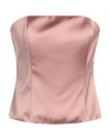 Cristinaeffe Woman Top Sand Size M Polyester, Elastane In Pink