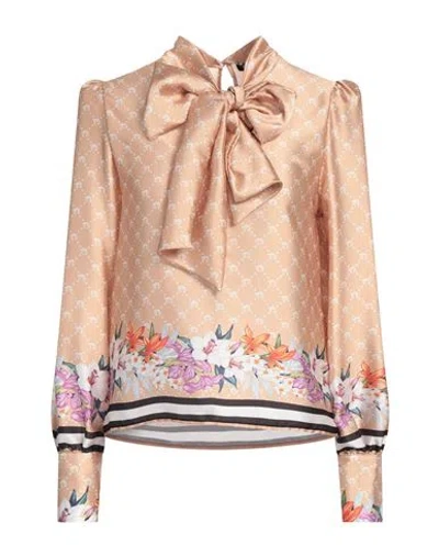 Cristinaeffe Woman Top Sand Size Xs Polyester In Multi