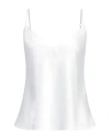 Cristinaeffe Woman Top White Size L Polyester, Elastane In White