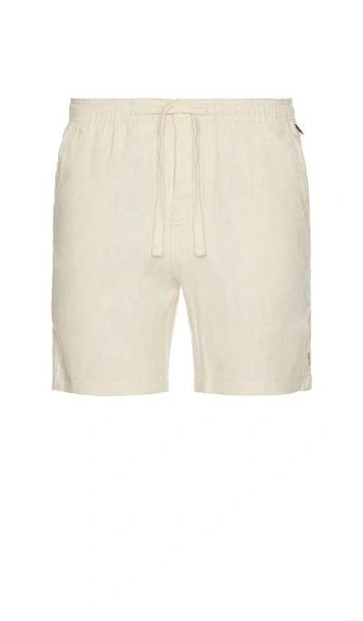 Critical Slide Cruiser Linen Short In Cream