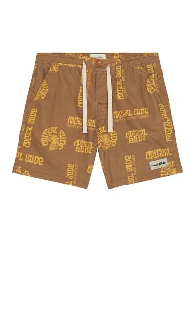 Critical Slide Faithful 17 Swimtrunk In Tobacoo