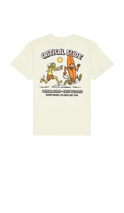 Critical Slide Fast And Loose Tee In Sand