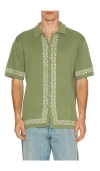Critical Slide La Concha Knit Shirt In Green