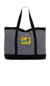 Critical Slide Oasis Beach Tote Bag In Black