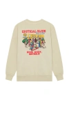 Critical Slide Pavilion Crew Sweatshirt In Cream
