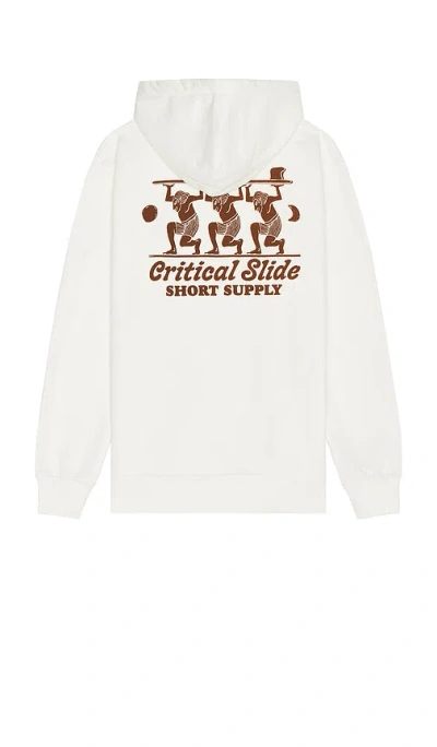 Critical Slide Supply Hoodie In White