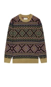 Critical Slide Trader Crew Knit In 黑色