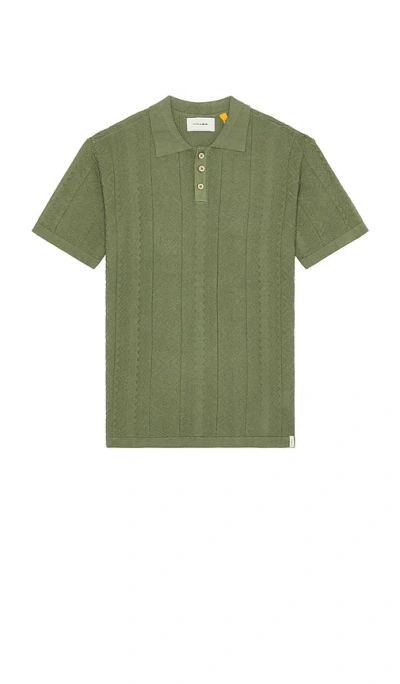 Critical Slide Trader Knit Polo In Green
