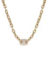Crivelli 18k Yellow Gold Diamond Pave Pendant Necklace, 15.5-17.5 - Exclusive In Gold