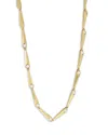 Crivelli 18k Yellow Gold Like Collection Elongated Tapered Diamond Necklace, 17.7 In Gold
