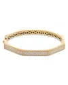Crivelli 18k Yellow Gold Like Diamond Bangle Bracelet In Gold