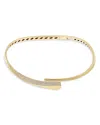 Crivelli 18k Yellow Gold Like Diamond Pave Choker Necklace In Gold