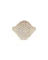 Crivelli 18k Yellow Gold Pave Diamond Dome Statement Ring In Yellow Gold