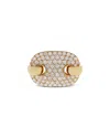 Crivelli 18k Yellow Gold Pave Diamond Statement Ring In Gold