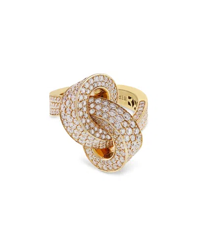 Crivelli 18k Yellow Gold Pave Interwoven Diamond Ring, 3.5 Ct. T. W.