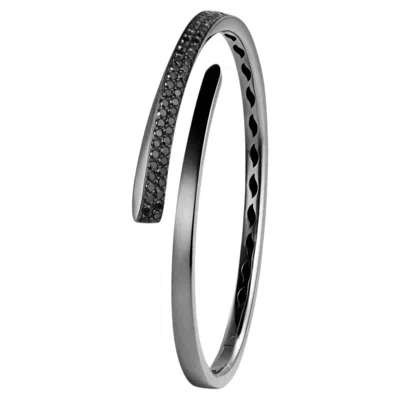 Pre-owned Crivelli Collection “like” Slim Black Tie Bracelet