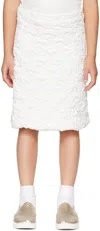 Crlnbsmns Kids White Bubble Skirt In Mat Shiny White