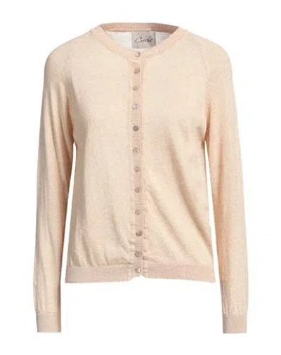 Croche Crochè Woman Cardigan Beige Size M Cotton, Cashmere