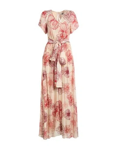 Croche Crochè Woman Maxi Dress Beige Size L Viscose, Silk In Neutral
