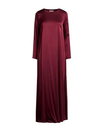 Croche Crochè Woman Maxi Dress Burgundy Size M Viscose, Elastane
