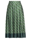 Croche Crochè Woman Midi Skirt Green Size L Polyester