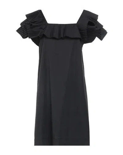 Croche Crochè Woman Mini Dress Black Size M Polyester, Cotton