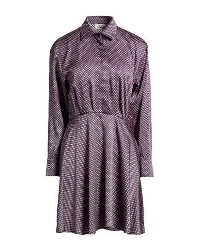 Croche Crochè Woman Mini Dress Purple Size M Polyester