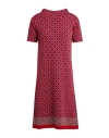 Croche Crochè Woman Mini Dress Red Size Xl Merino Wool, Acrylic