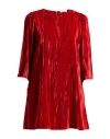 Croche Crochè Woman Mini Dress Rust Size M Polyester