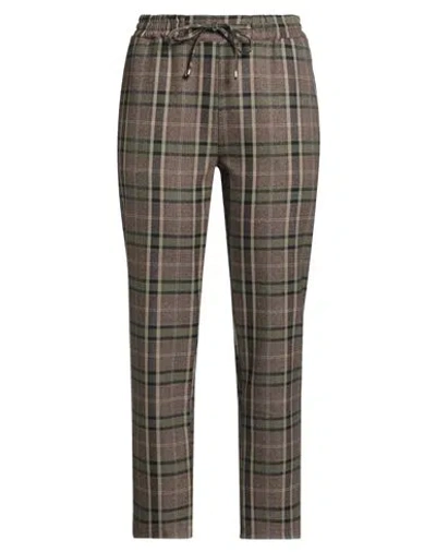 Croche Crochè Woman Pants Brown Size M Polyester, Viscose, Elastane, Polyamide, Metallic Fiber