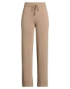Croche Crochè Woman Pants Camel Size M Polyamide, Viscose, Wool, Cashmere