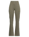 Croche Crochè Woman Pants Military Green Size M Polyester, Viscose, Elastane, Acrylic