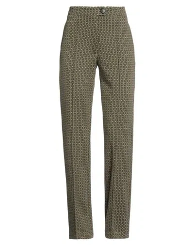 Croche Crochè Woman Pants Military Green Size Xs Polyester, Viscose, Elastane, Acrylic