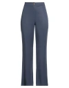 Croche Crochè Woman Pants Navy Size L Rayon In Blue