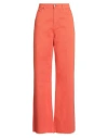 Croche Crochè Woman Pants Orange Size M Cotton