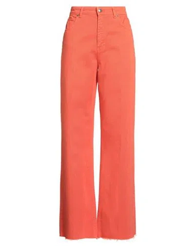 Croche Crochè Woman Pants Orange Size M Cotton