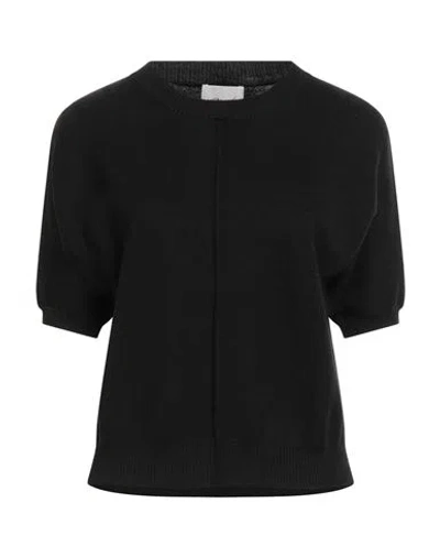 Croche Crochè Woman Sweater Black Size Xs Merino Wool, Acrylic