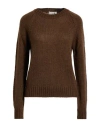 Croche Crochè Woman Sweater Brown Size M Acrylic, Mohair Wool, Polyamide